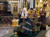 В канун Недели Торжества Православия Предстоятель Русской Церкви совершил всенощное бдение в Храме Христа Спасителя в Москве