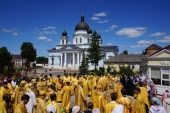 В Вышенском монастыре торжественно отметили 20-летие перенесения мощей святителя Феофана Затворника