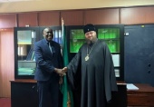 В столице Замбии Патриарший экзарх Африки провел встречу с секретарем по делам религий